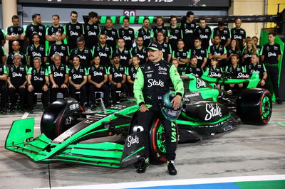 Valtteri Bottas (FIN) Sauber C44 at a team photograph. Formula 1 World Championship, Rd 1, Bahrain Grand Prix, Sakhir,