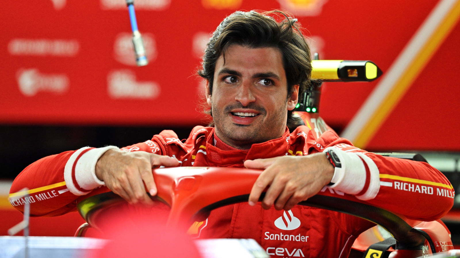 Carlos Sainz Jr (ESP) Ferrari SF-24. Formula 1 World Championship, Rd 1, Bahrain Grand Prix, Sakhir, Bahrain, Preparation