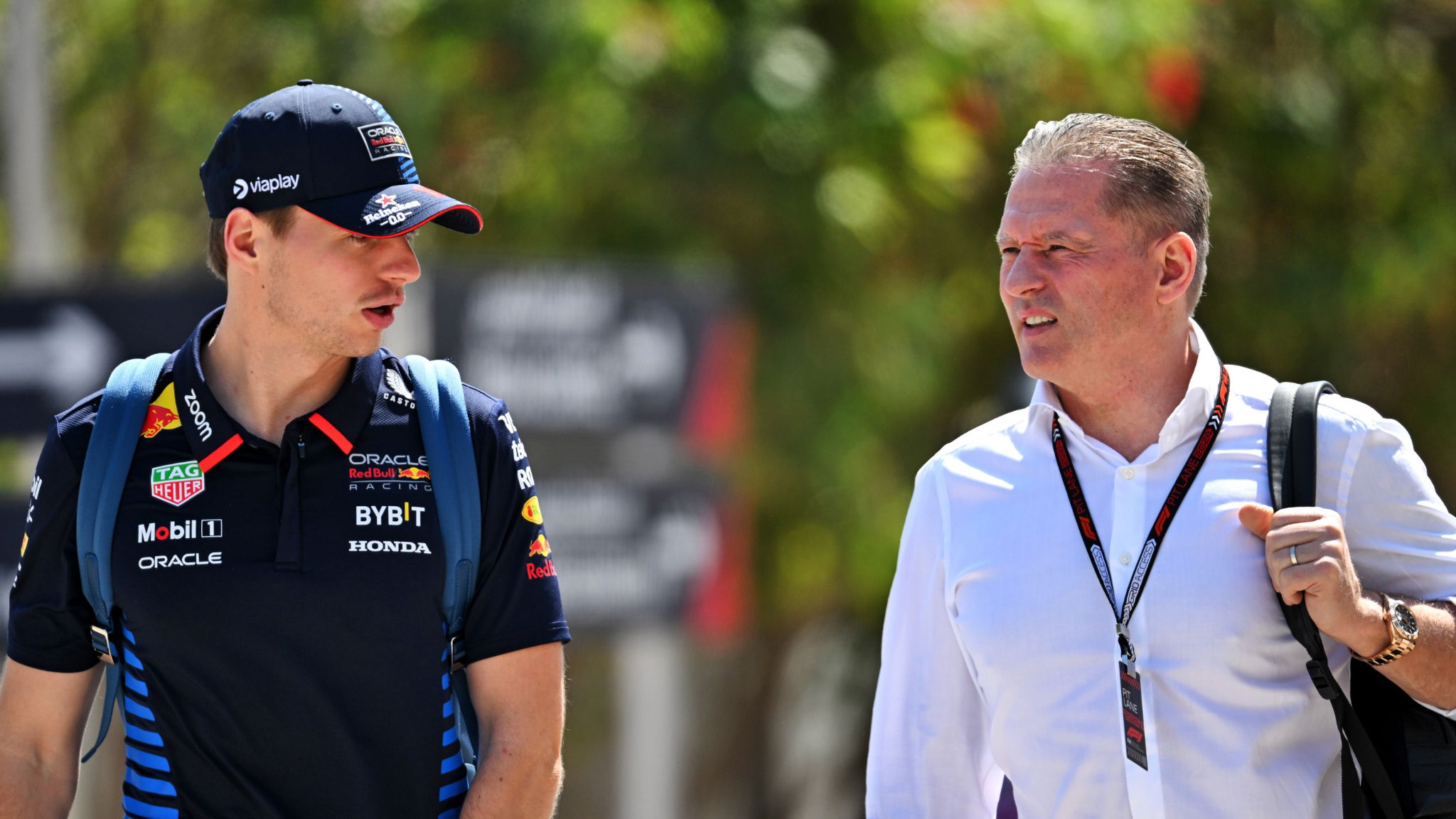 (L to R): Max Verstappen (NLD) Red Bull Racing with his father Jos Verstappen (NLD). Formula 1 World Championship, Rd 1,