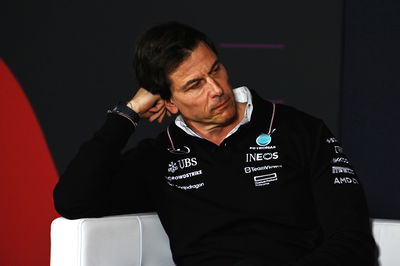 Toto Wolff (GER) Mercedes AMG F1 Shareholder and Executive Director in the FIA Press Conference. Formula 1 World