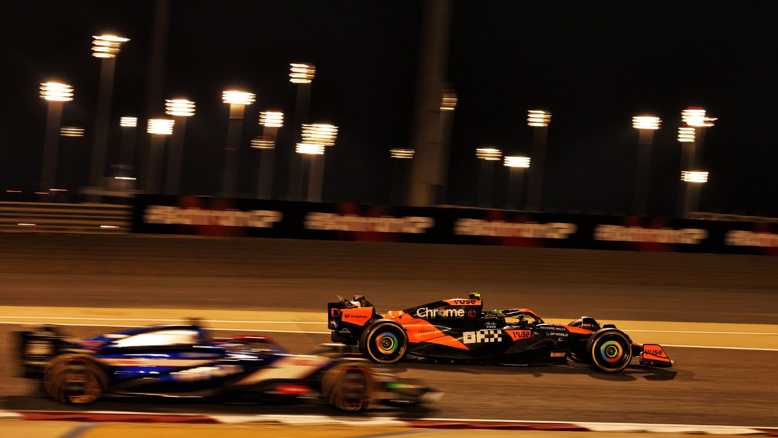 Lando Norris (GBR) McLaren MCL38. Formula 1 World Championship, Rd 1, Bahrain Grand Prix, Sakhir, Bahrain, Practice Day-