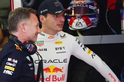 Max Verstappen (NLD) Red Bull Racing with Christian Horner (GBR) Red Bull Racing Team Principal. Formula 1 World