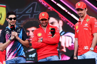 Esteban Ocon (FRA), Alpine F1 Team Carlos Sainz Jr (ESP), Scuderia Ferrari Charles Leclerc (FRA), Scuderia Ferrari Formula