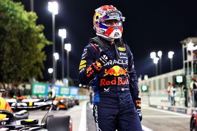 Max Verstappen (NLD) Red Bull Racing celebrates his pole position in qualifying parc ferme. Formula 1 World Championship,