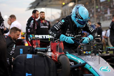 George Russell (GBR) Mercedes AMG F1 W15 on the grid. Formula 1 World Championship, Rd 1, Bahrain Grand Prix, Sakhir,