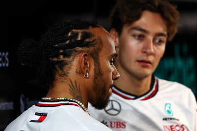 Lewis Hamilton and George Russell