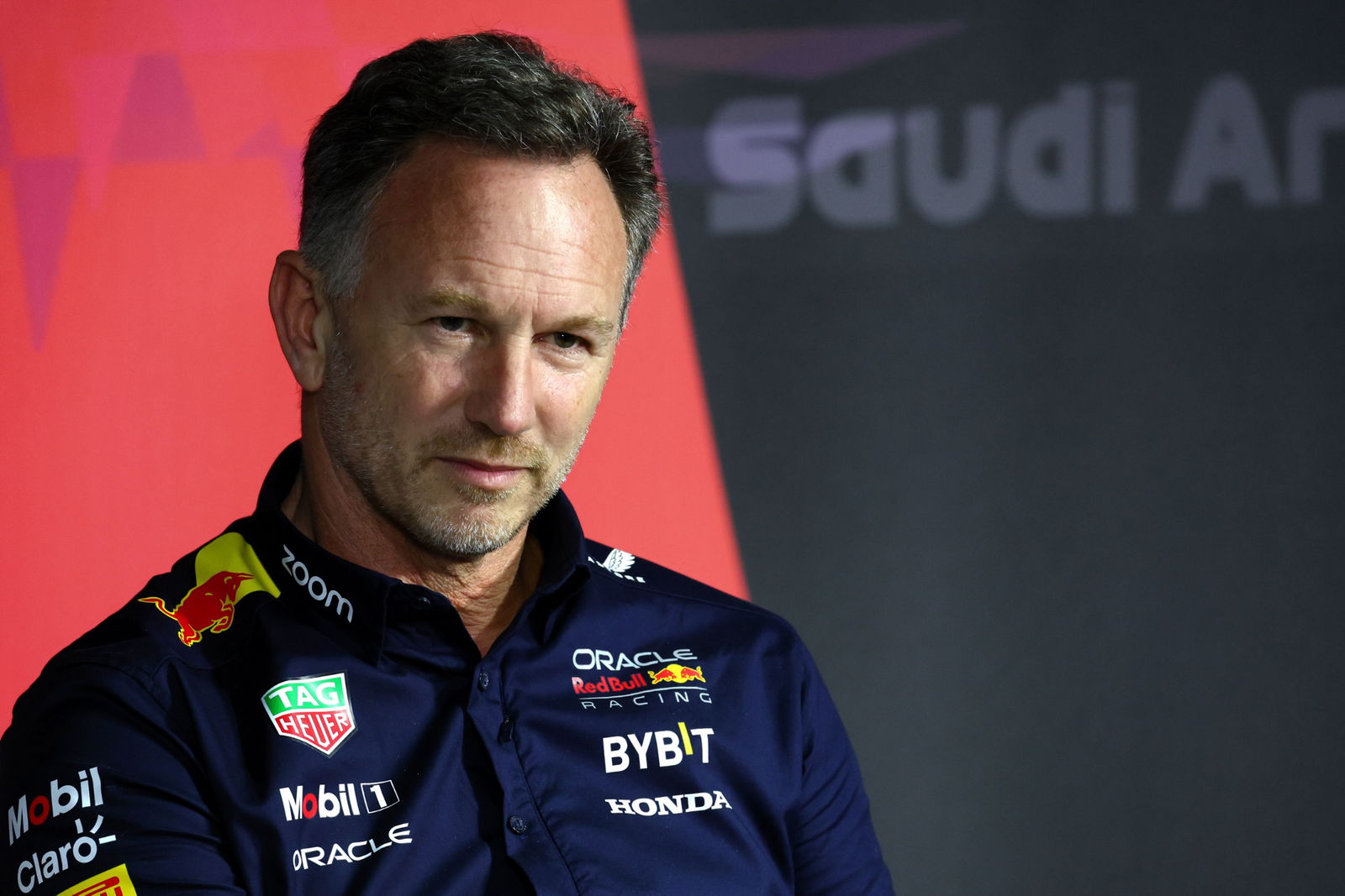 Christian Horner (GBR) Red Bull Racing Team Principal in the FIA Press Conference. Formula 1 World Championship, Rd 2,