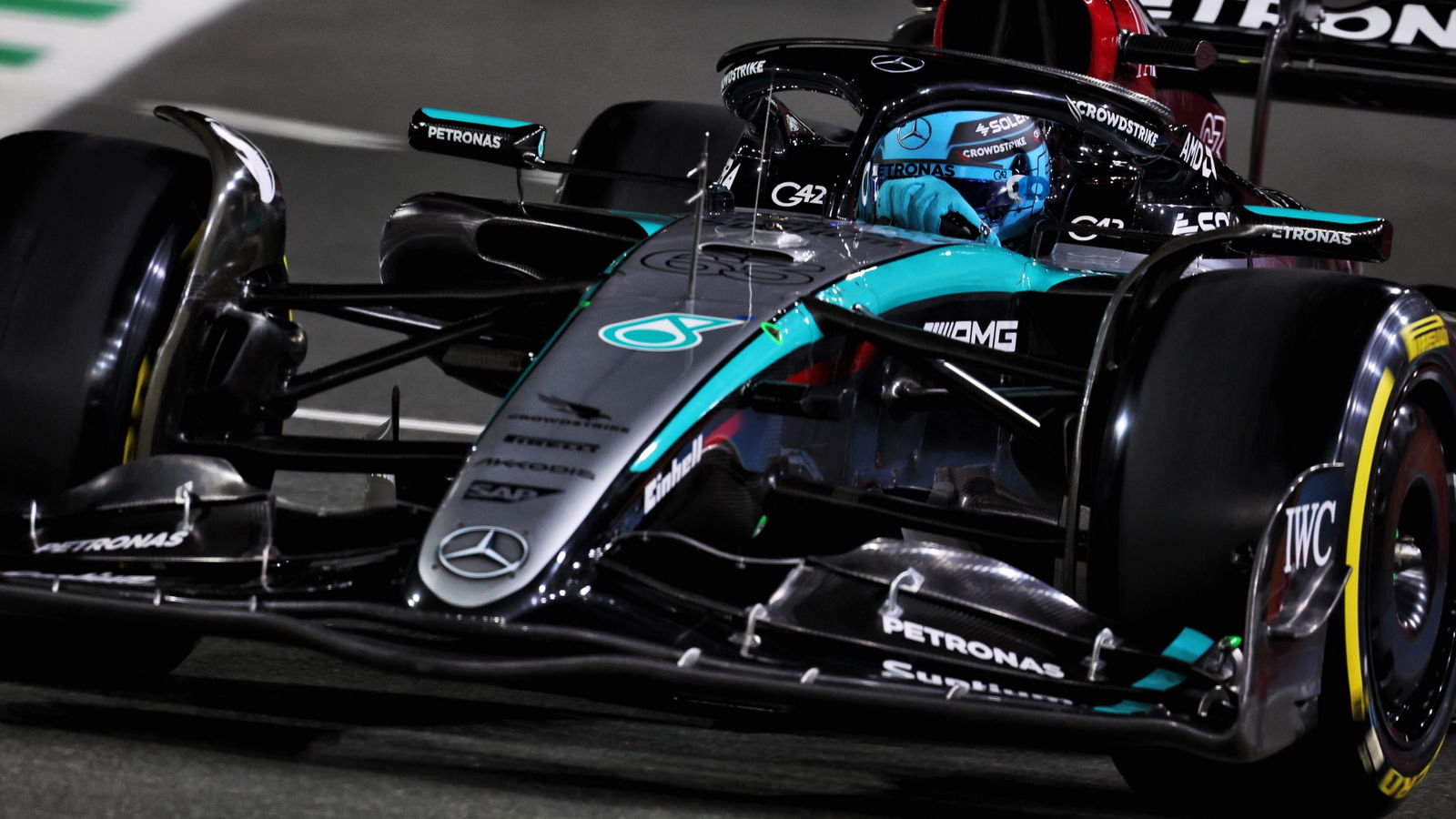 George Russell (GBR) Mercedes AMG F1 W15. Formula 1 World Championship, Rd 2, Saudi Arabian Grand Prix, Jeddah, Saudi