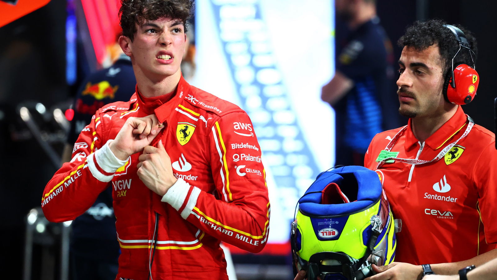 Oliver Bearman (GBR) Ferrari Reserve Driver. Formula 1 World Championship, Rd 2, Saudi Arabian Grand Prix, Jeddah, Saudi
