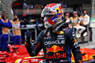 Max Verstappen (NLD) Red Bull Racing celebrates his pole position in qualifying parc ferme. Formula 1 World Championship,