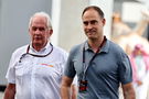 Oliver Mintzlaff (GER) Red Bull Managing Director (Right) with Dr Helmut Marko (AUT) Red Bull Motorsport Consultant.