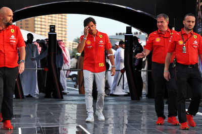 Carlos Sainz Jr (ESP) Ferrari back in the paddock a day following appendicitis surgery. Formula 1 World Championship, Rd