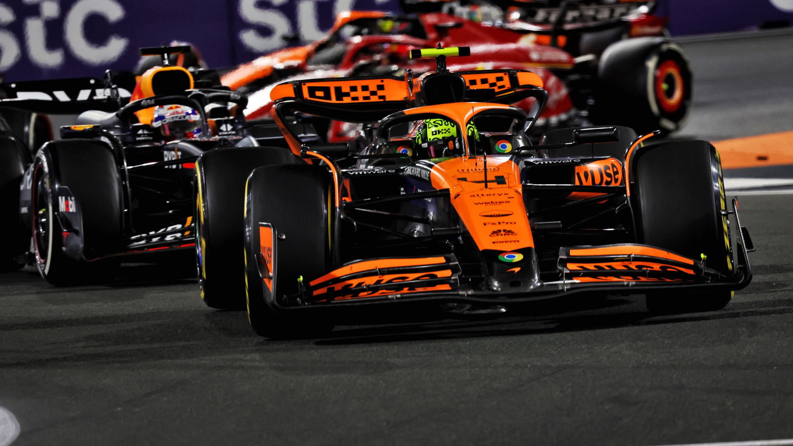 Lando Norris (GBR) McLaren MCL38. Formula 1 World Championship, Rd 2, Saudi Arabian Grand Prix, Jeddah, Saudi Arabia, Race