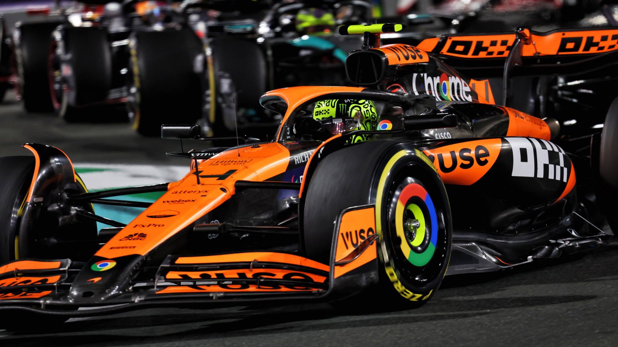 Lando Norris (GBR) McLaren MCL38. Formula 1 World Championship, Rd 2, Saudi Arabian Grand Prix, Jeddah, Saudi Arabia, Race