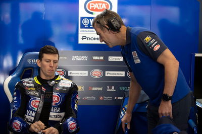 Andrea Locatelli with new crew chief Tom O'Kane, WorldSBK, Catalunya, 22 March