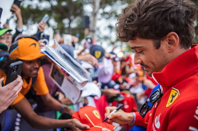 Charles Leclerc (MON) Ferrari with fans. Formula 1 World Championship, Rd 3, Australian Grand Prix, Albert Park,