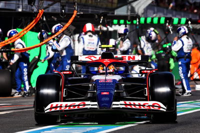 Yuki Tsunoda (JPN) RB VCARB 01 makes a pit stop. Formula 1 World Championship, Rd 3, Australian Grand Prix, Albert Park,