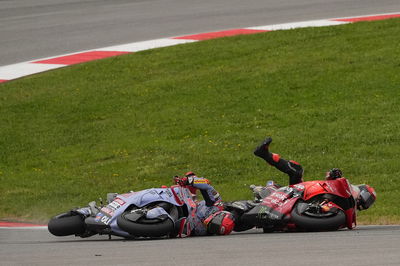 Marc Marquez and Francesco Bagnaia crash, MotoGP race, Poruguese MotoGP, 24 March