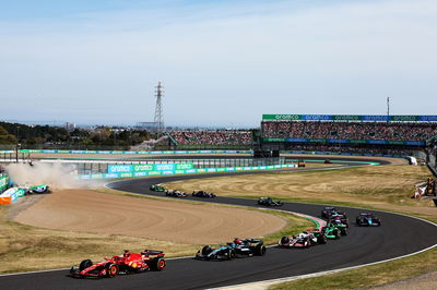 Charles Leclerc (MON) Ferrari SF-24 as Daniel Ricciardo (AUS) RB VCARB 01 and Alexander Albon (THA) Williams Racing FW46