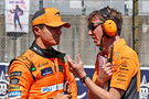 (L to R): Lando Norris (GBR) McLaren with William Joseph (GBR) McLaren Race Engineer on the grid. Formula 1 World