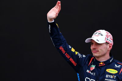 Race winner Max Verstappen (NLD) Red Bull Racing celebrates on the podium. Formula 1 World Championship, Rd 4, Japanese