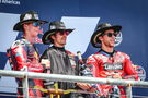 Maverick Vinales, Pedro Acosta, Enea Bastianini podium, MotoGP race, Grand Prix of the Americas, 14 April