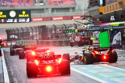 Sergio Perez (MEX) Red Bull Racing RB20 leaves the pits. Formula 1 World Championship, Rd 5, Chinese Grand Prix, Shanghai,