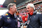 (L to R): Christian Horner (GBR) Red Bull Racing Team Principal with Carlos Sainz (ESP) on the grid. Formula 1 World