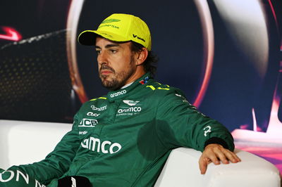 Fernando Alonso (ESP) Aston Martin F1 Team in the post qualifying FIA Press Conference. Formula 1 World Championship, Rd