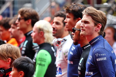 Logan Sargeant (USA) Williams Racing on the grid. Formula 1 World Championship, Rd 5, Chinese Grand Prix, Shanghai, China,