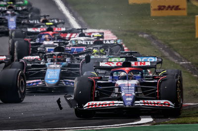 Daniel Ricciardo (AUS) RB VCARB 01 and Lance Stroll (CDN) Aston Martin F1 Team AMR24 collided in the race. Formula 1 World