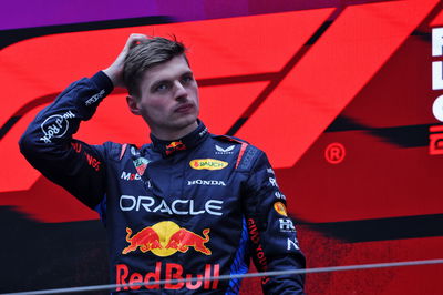 Race winner Max Verstappen (NLD) Red Bull Racing on the podium. Formula 1 World Championship, Rd 5, Chinese Grand Prix,