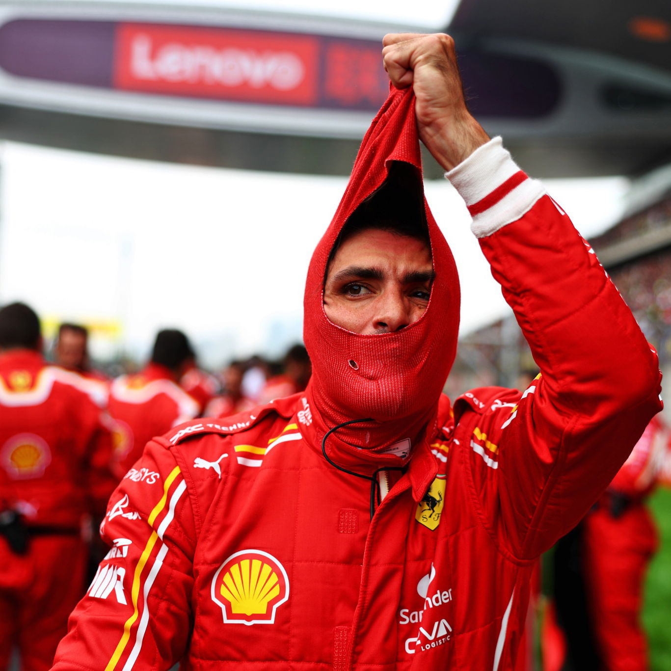 Carlos Sainz Jr (ESP) Ferrari on the grid. Formula 1 World Championship, Rd 5, Chinese Grand Prix, Shanghai, China, Race
