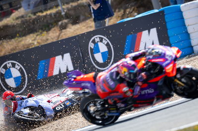 Marc Marquez crash Tissot Sprint Race, Spanish MotoGP, 27 April