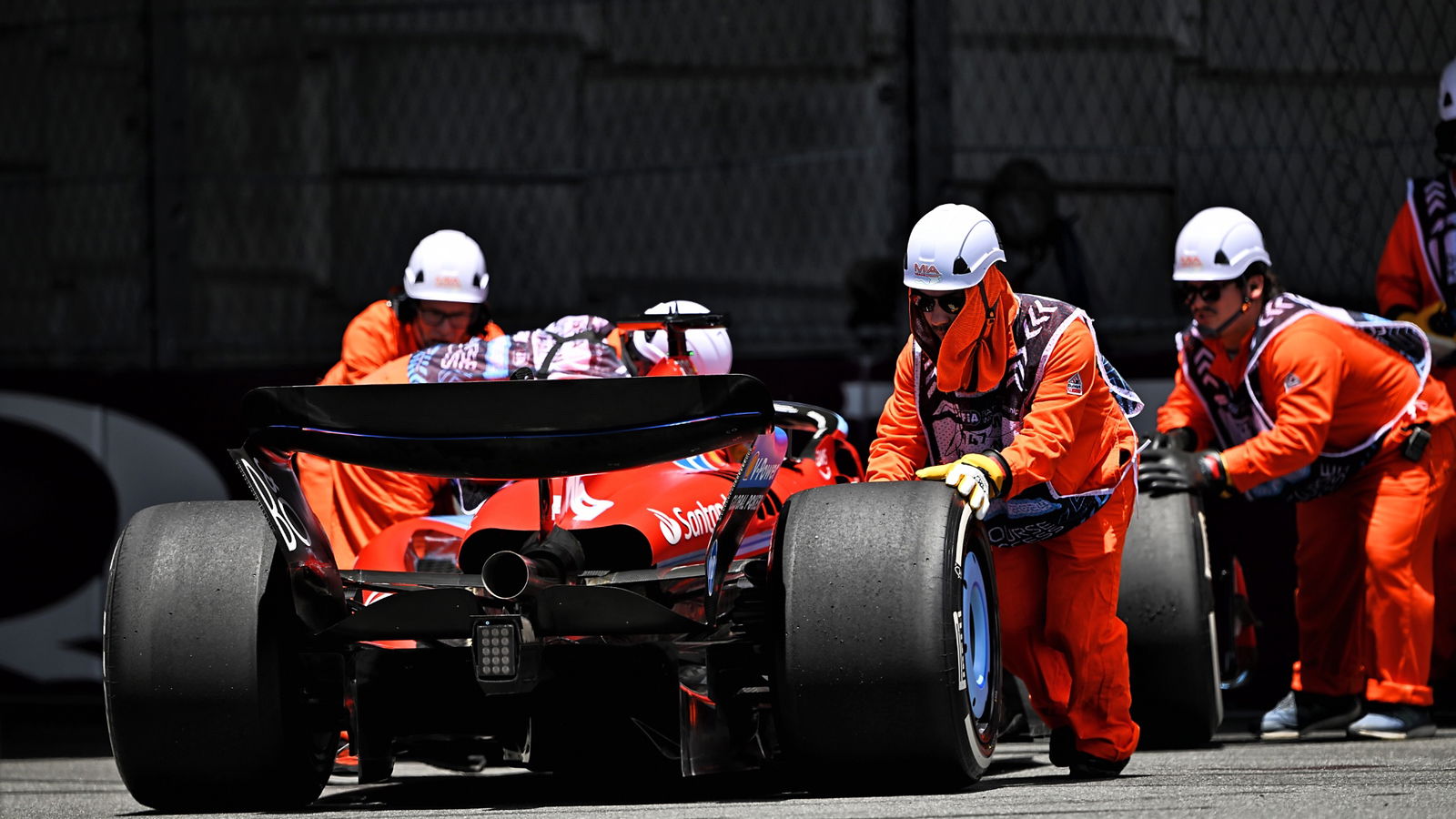 Charles Leclerc (MON) Ferrari SF-24 stopped in the practice session. Formula 1 World Championship, Rd 6, Miami Grand Prix,