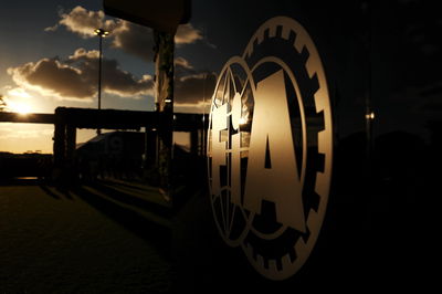 Paddock atmosphere - FIA logo. Formula 1 World Championship, Rd 6, Miami Grand Prix, Miami, Florida, USA, Sprint