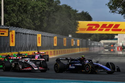 Kevin Magnussen (DEN) Haas VF-24 and Logan Sargeant (USA) Williams Racing FW46. Formula 1 World Championship, Rd 6, Miami