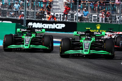 (L to R): Valtteri Bottas (FIN) Sauber C44 and Zhou Guanyu (CHN) Sauber C44. Formula 1 World Championship, Rd 6, Miami