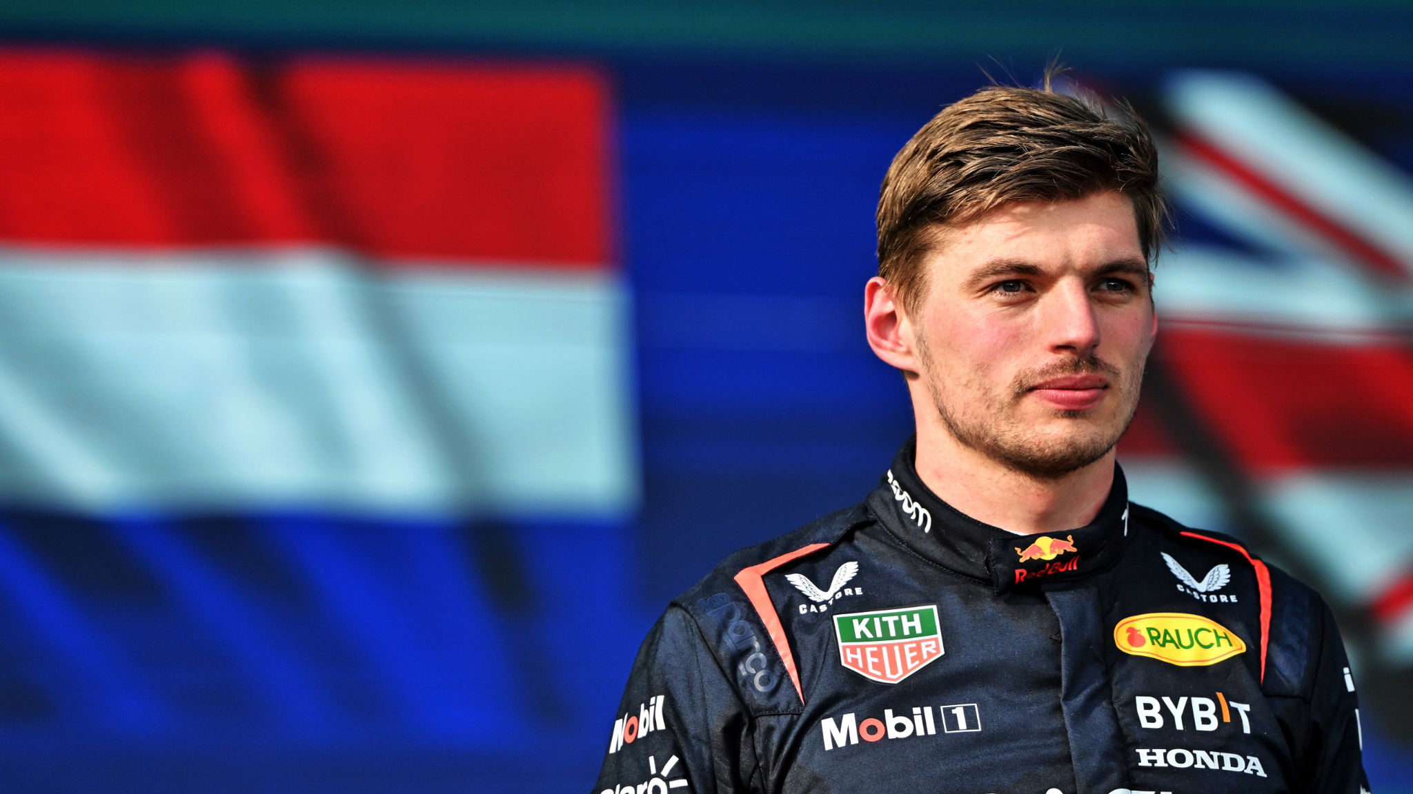 Second placed Max Verstappen (NLD) Red Bull Racing on the podium. Formula 1 World Championship, Rd 6, Miami Grand Prix,