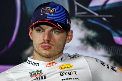 Max Verstappen (NLD) Red Bull Racing in the post race FIA Press Conference. Formula 1 World Championship, Rd 6, Miami