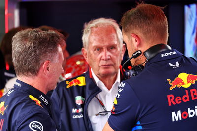 (L to R): Christian Horner (GBR) Red Bull Racing Team Principal with Dr Helmut Marko (AUT) Red Bull Motorsport Consultant