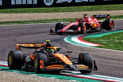 Lando Norris (GBR) McLaren MCL38. Formula 1 World Championship, Rd 7, Emilia Romagna Grand Prix, Imola, Italy, Race Day.