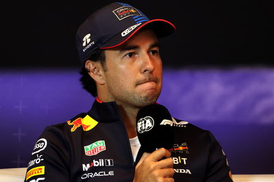 Sergio Perez (MEX) Red Bull Racing in the FIA Press Conference. Formula 1 World Championship, Rd 9, Canadian Grand Prix,