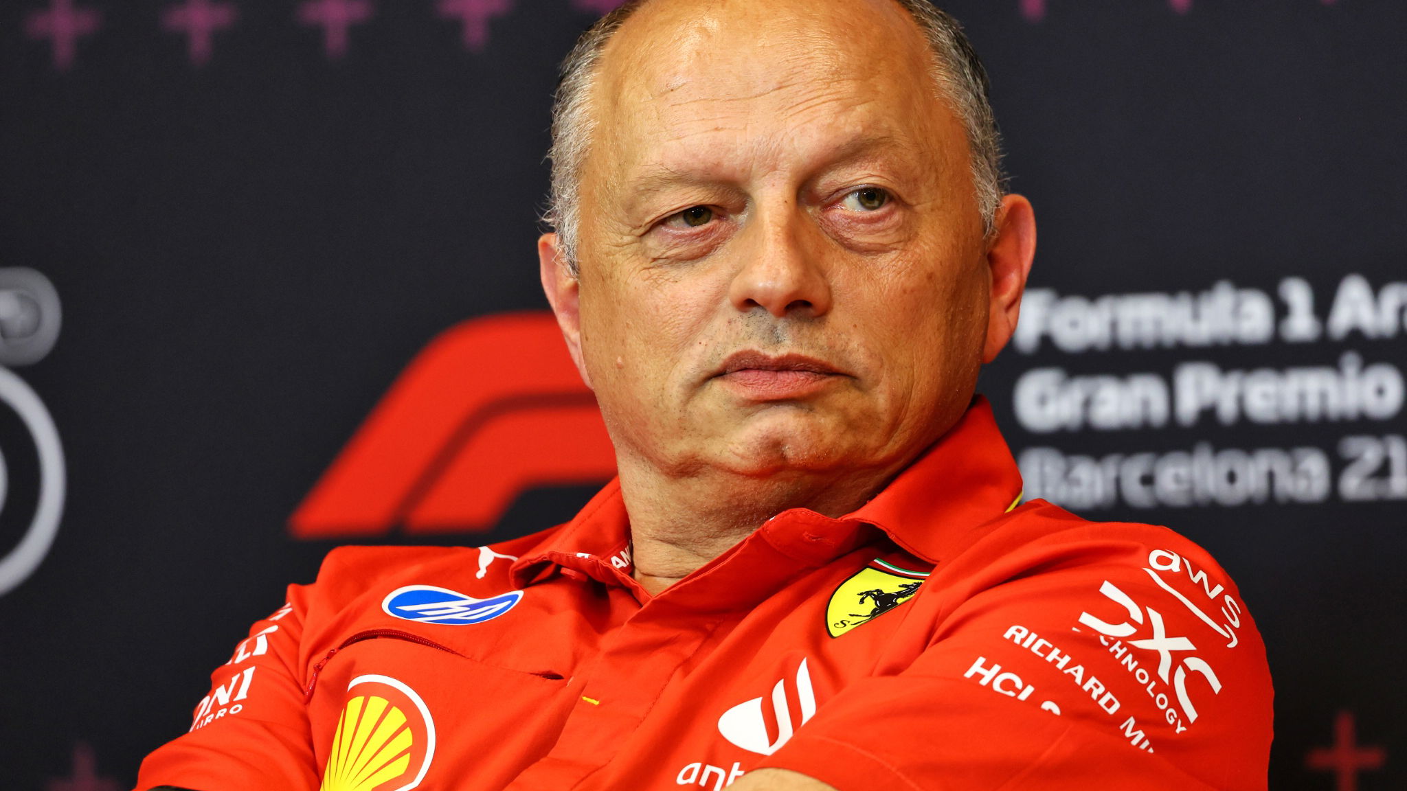 Frederic Vasseur (FRA) Ferrari Team Principal in the FIA Press Conference. Formula 1 World Championship, Rd 10, Spanish