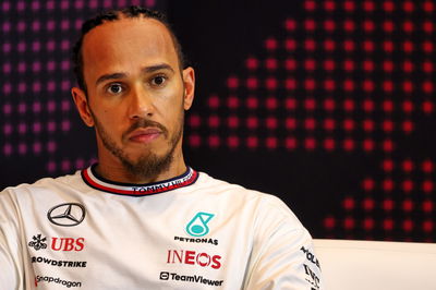 Lewis Hamilton (GBR) Mercedes AMG F1 in the post qualifying FIA Press Conference. Formula 1 World Championship, Rd 10,