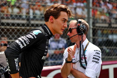 George Russell (GBR) Mercedes AMG F1 on the grid. Formula 1 World Championship, Rd 11, Austrian Grand Prix, Spielberg,