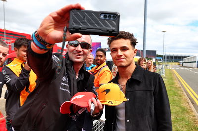 Lando Norris (GBR) McLaren with fans. Formula 1 World Championship, Rd 12, British Grand Prix, Silverstone, England,