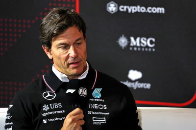 Toto Wolff (GER) Mercedes AMG F1 Shareholder and Executive Director in the FIA Press Conference. Formula 1 World