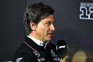 Toto Wolff (GER) Mercedes AMG F1 Shareholder and Executive Director in the FIA Press Conference. Formula 1 World