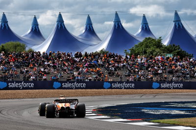 Lando Norris (GBR) McLaren MCL38. Formula 1 World Championship, Rd 12, British Grand Prix, Silverstone, England, Practice